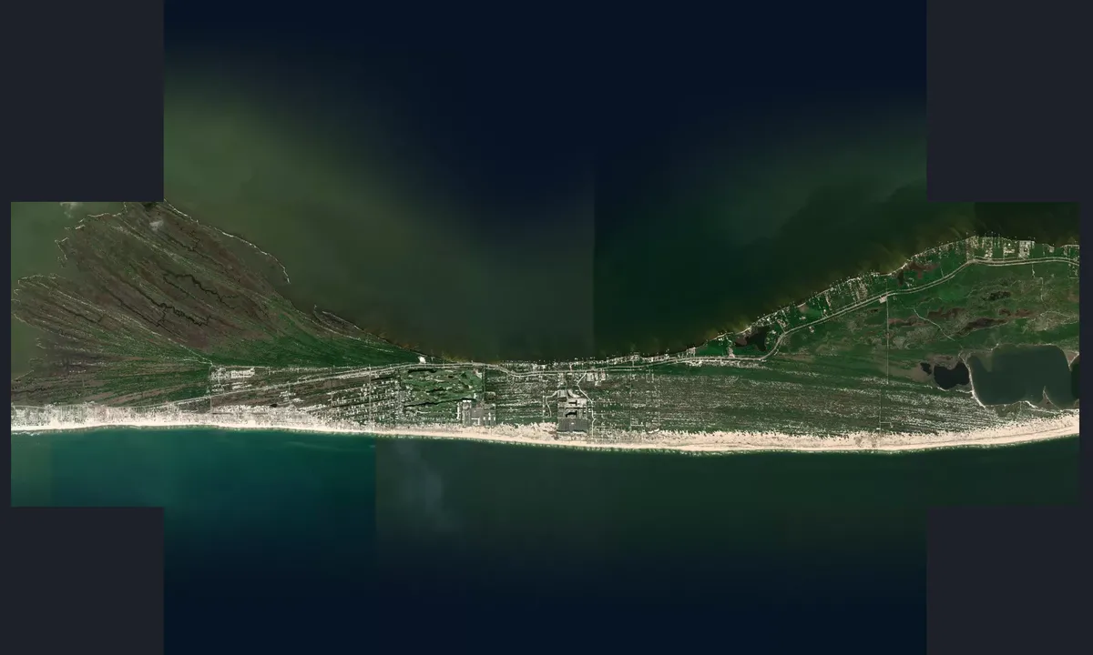 Flyfoto av Fort Morgan Road / Edith Hammock