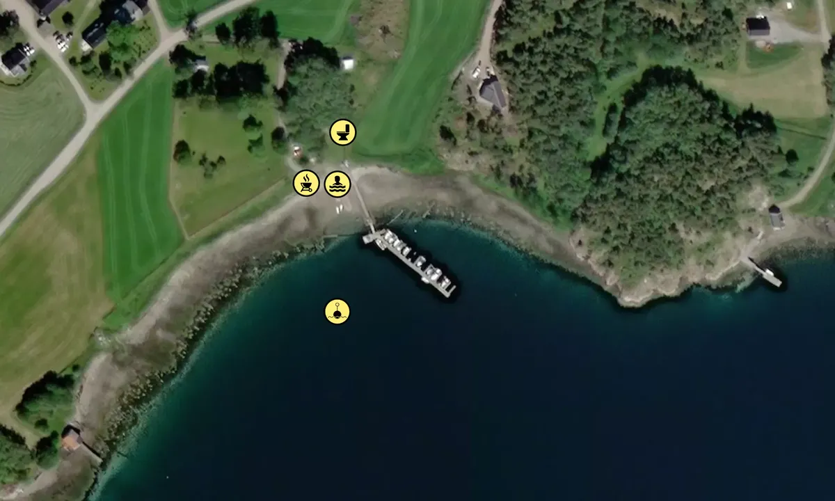 Satelite image of Fosnesvågen småbåtforening