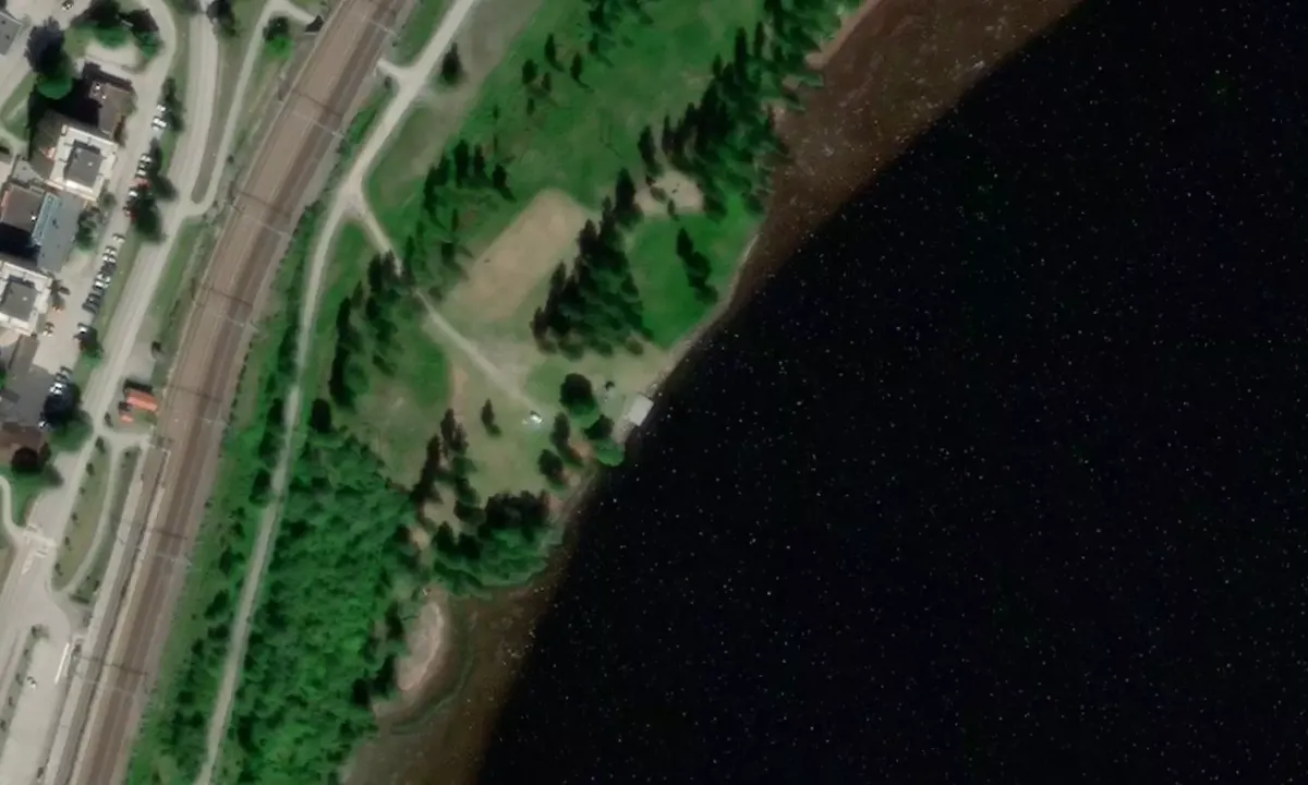 Satelite image of Framnäs brygga