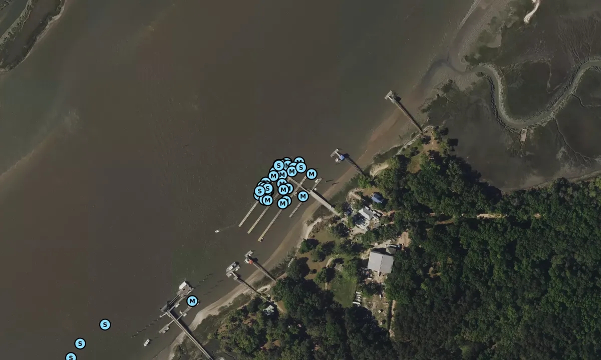 Satelite image of Freeport Marina - Bluffton