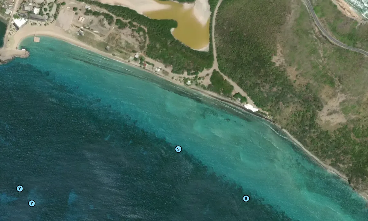 Satelite image of Friars Bay