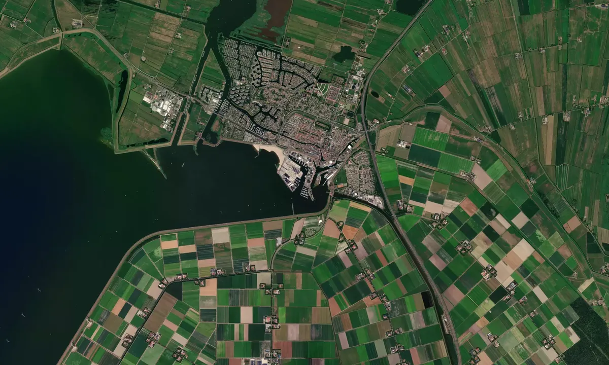 Flyfoto av Friese Hoek Jachthaven