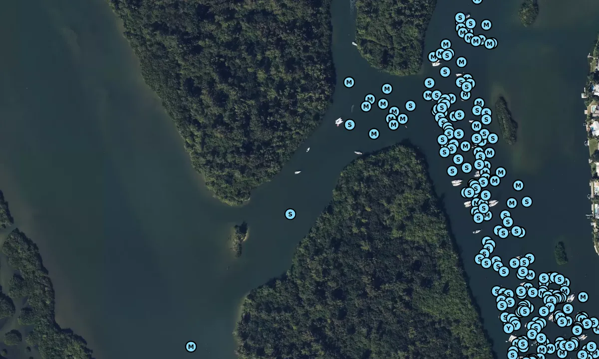 Satelite image of Fritz Island