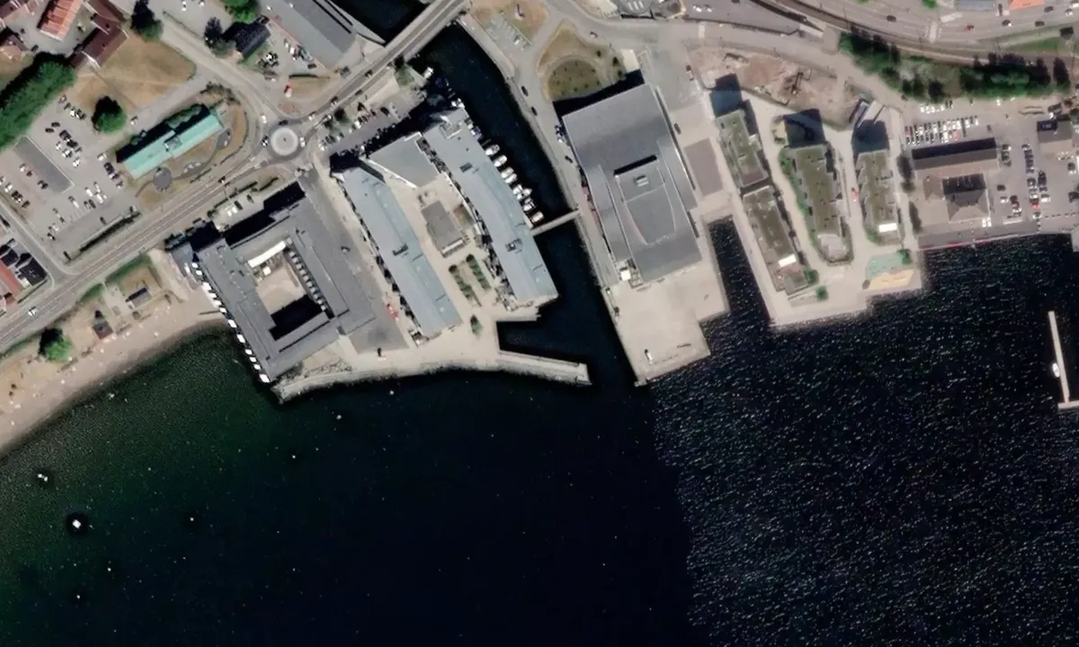 Satelite image of Fritzøe Brygge