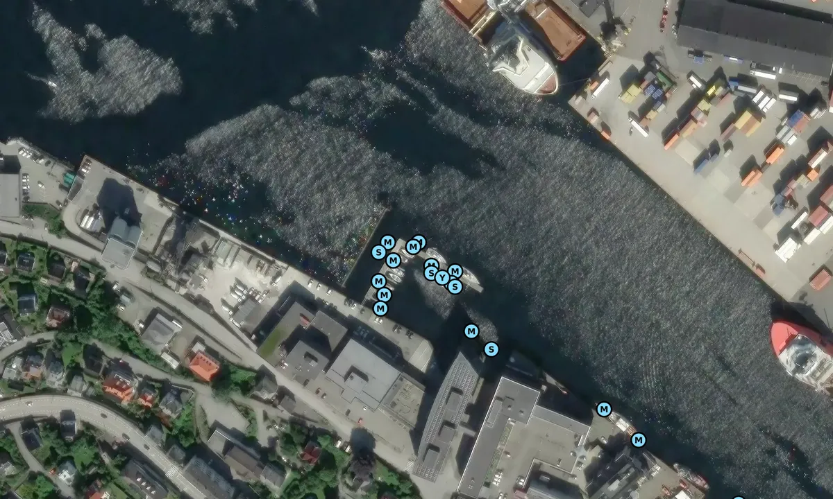 Satelite image of Frydenbø marina