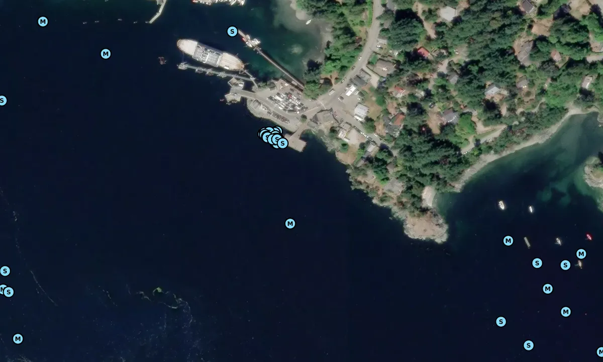 Satelite image of Fulford Public Dock