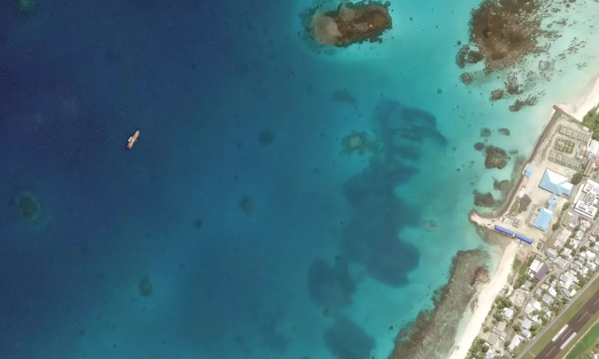 Flyfoto av Funafuti Check-In