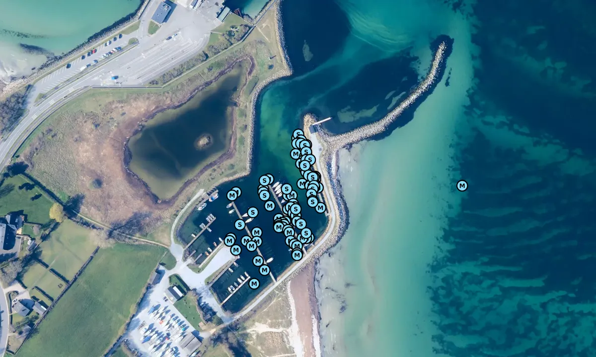 Satelite image of Fynshav Bådehavn