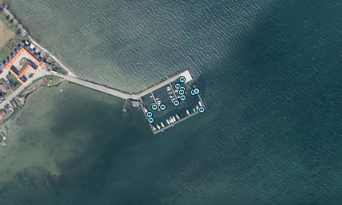 Satelite image of Gåbense Lystbådehavn