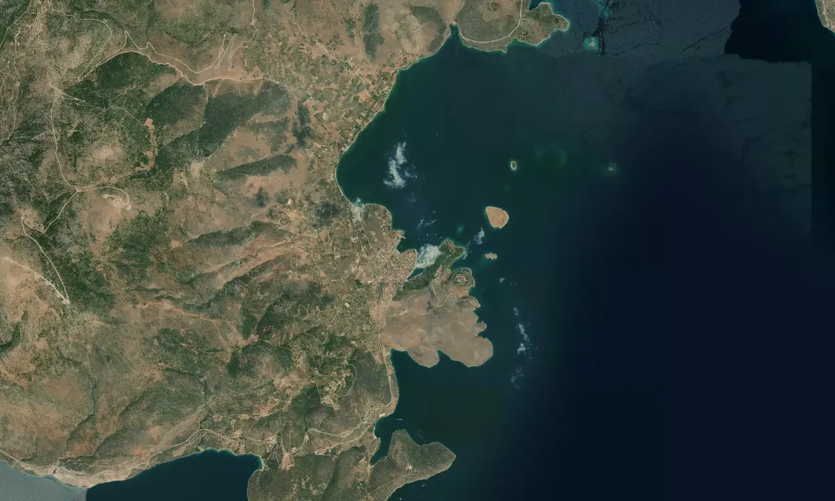 Flyfoto av Galaxidi Harbour