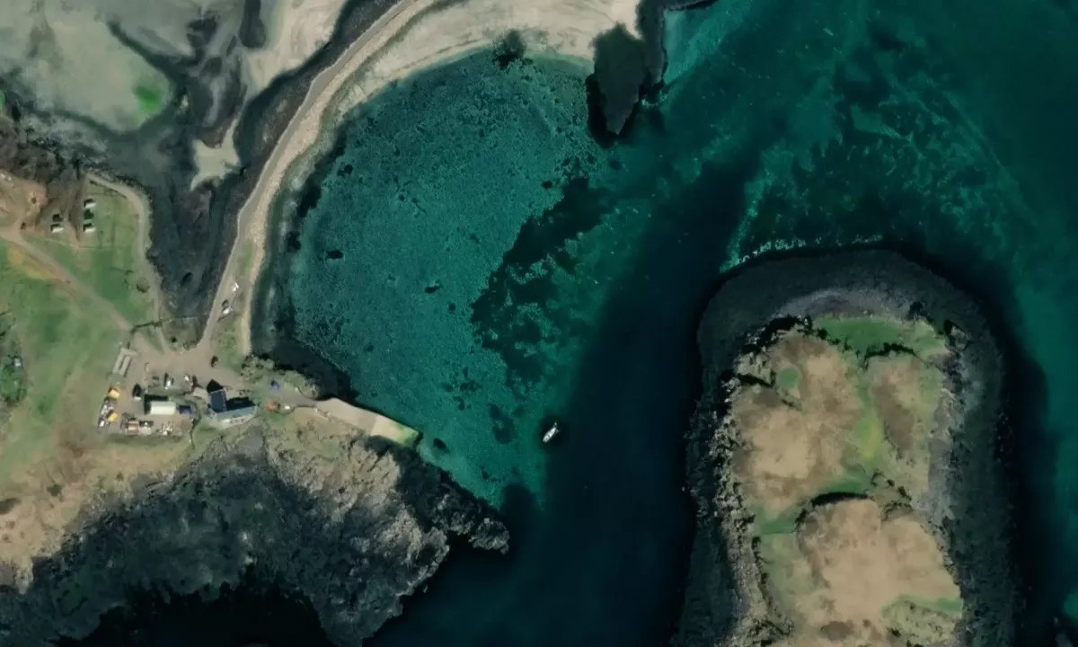 Satelite image of Galmisdale - Isle of Eigg
