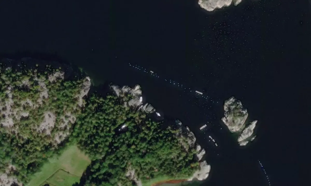Flyfoto av Galteryggen - Tjuvholmen - Tjärnö