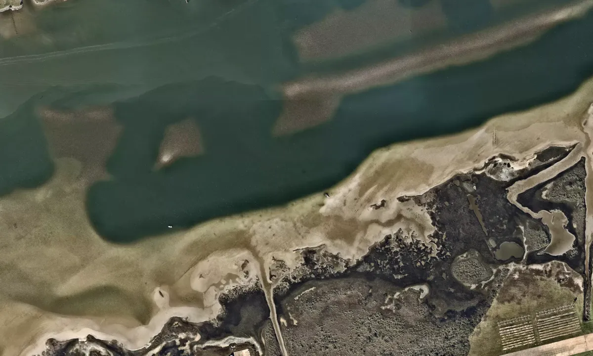 Flyfoto av Galveston Sandbar Party Cove