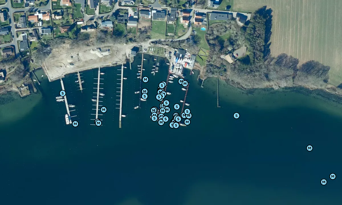 Satelite image of Gambøt Lystbådehavn