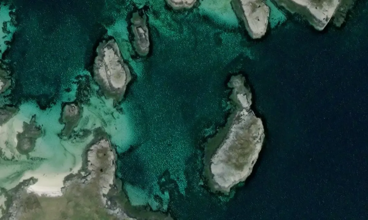 Satelite image of Gammaøya