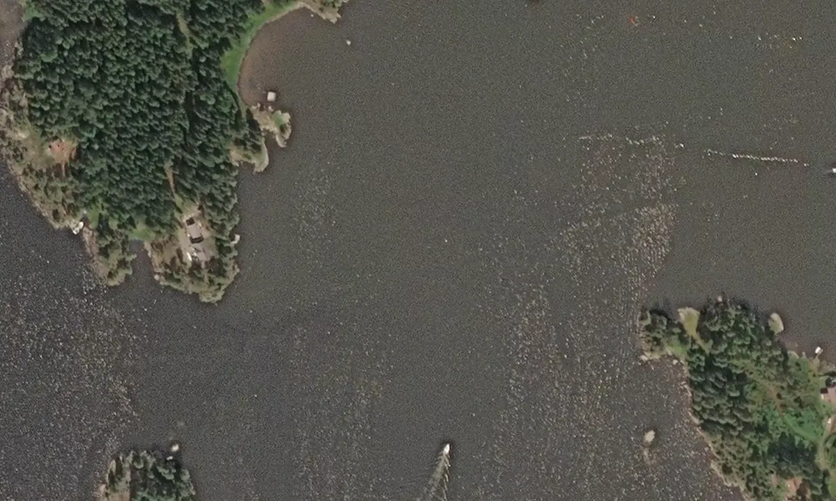 Satelite image of Gansvika Bade- og Friluftsområde