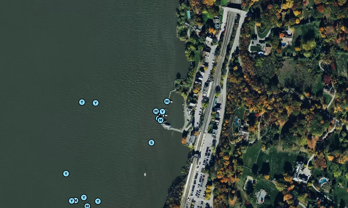 Satelite image of Garrison Yacht Club