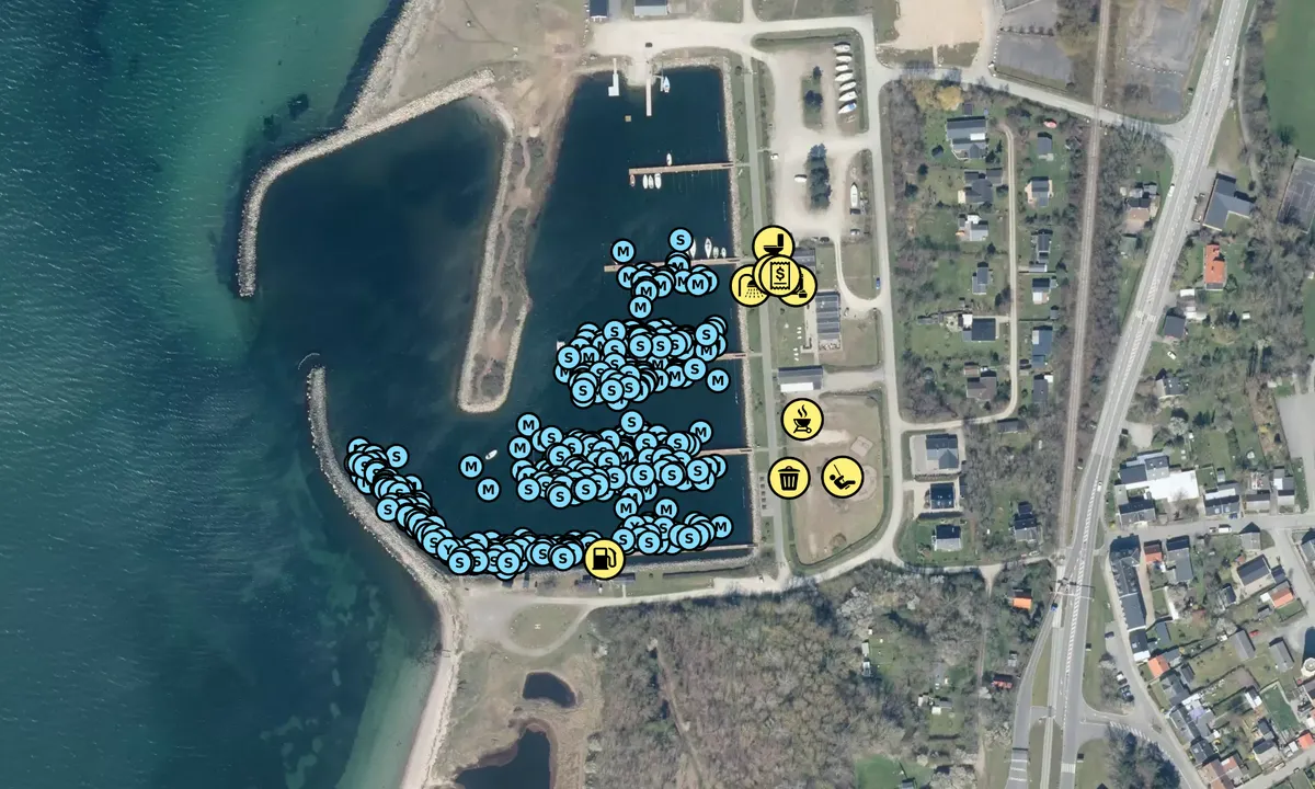 Satelite image of Gedser Lystbådehavn - Falster