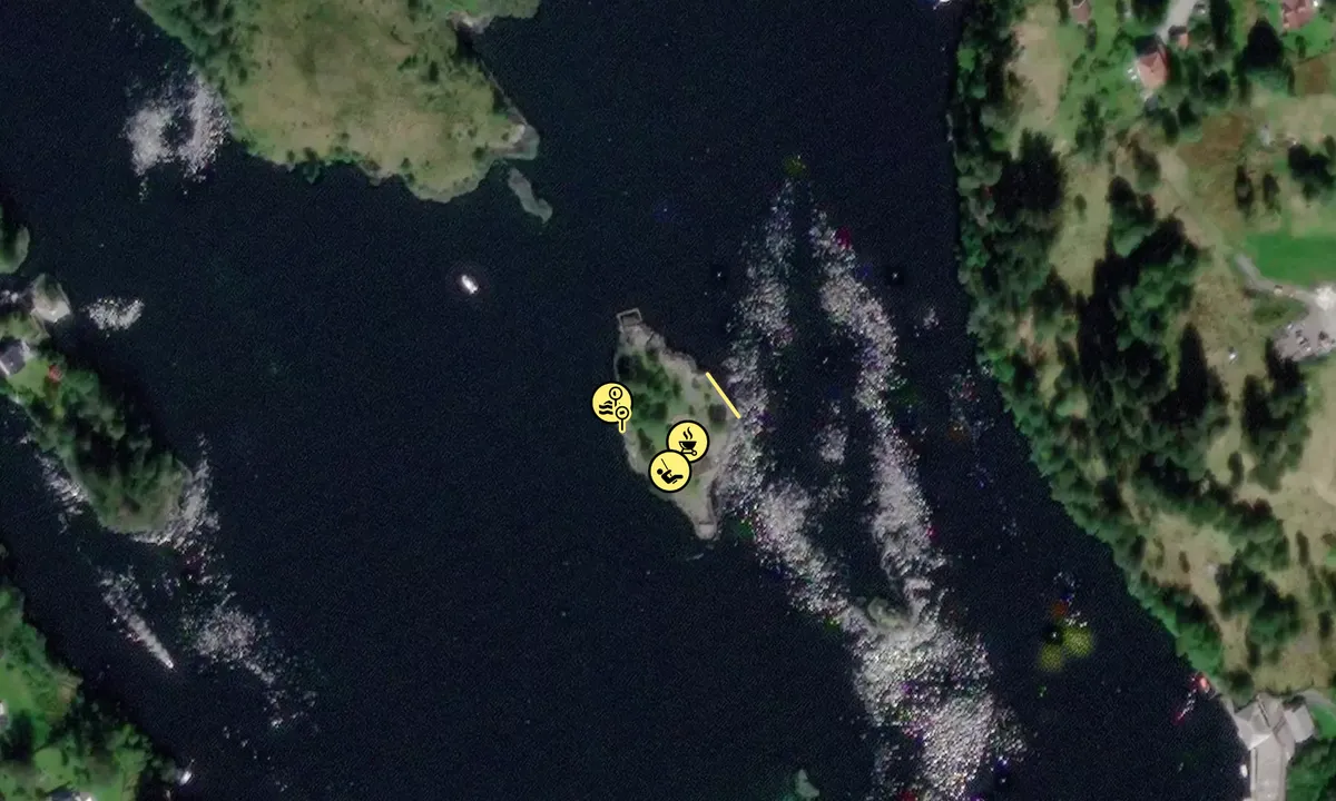 Satelite image of Geitøy i Alverstraumen