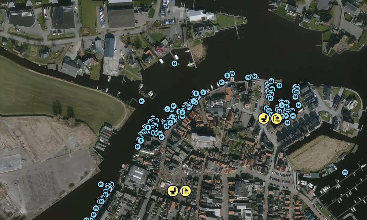 Satelite image of Gemeente haven Grou (Nieuwe Kade)