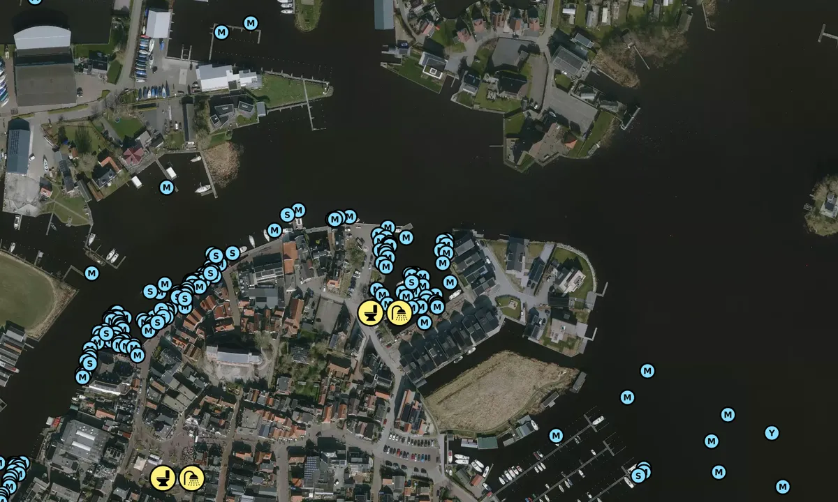 Satelite image of Gemeentehaven Grou (Hellingshaven)