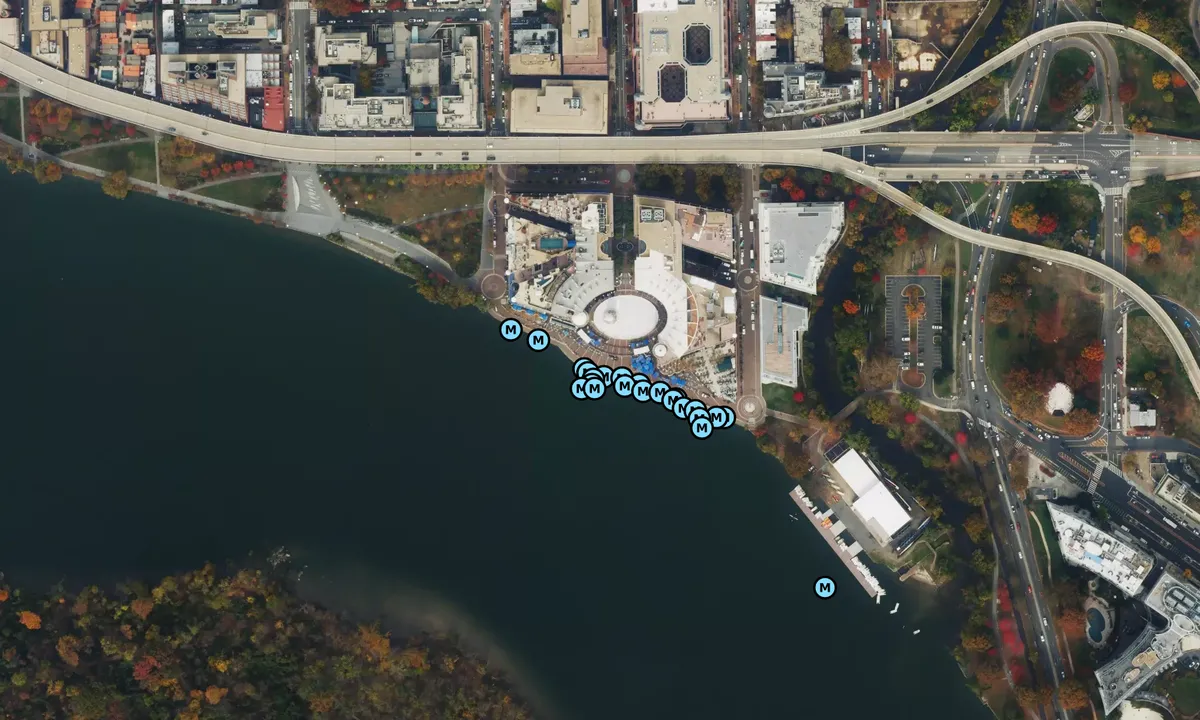 Satelite image of Georgetown Waterfront