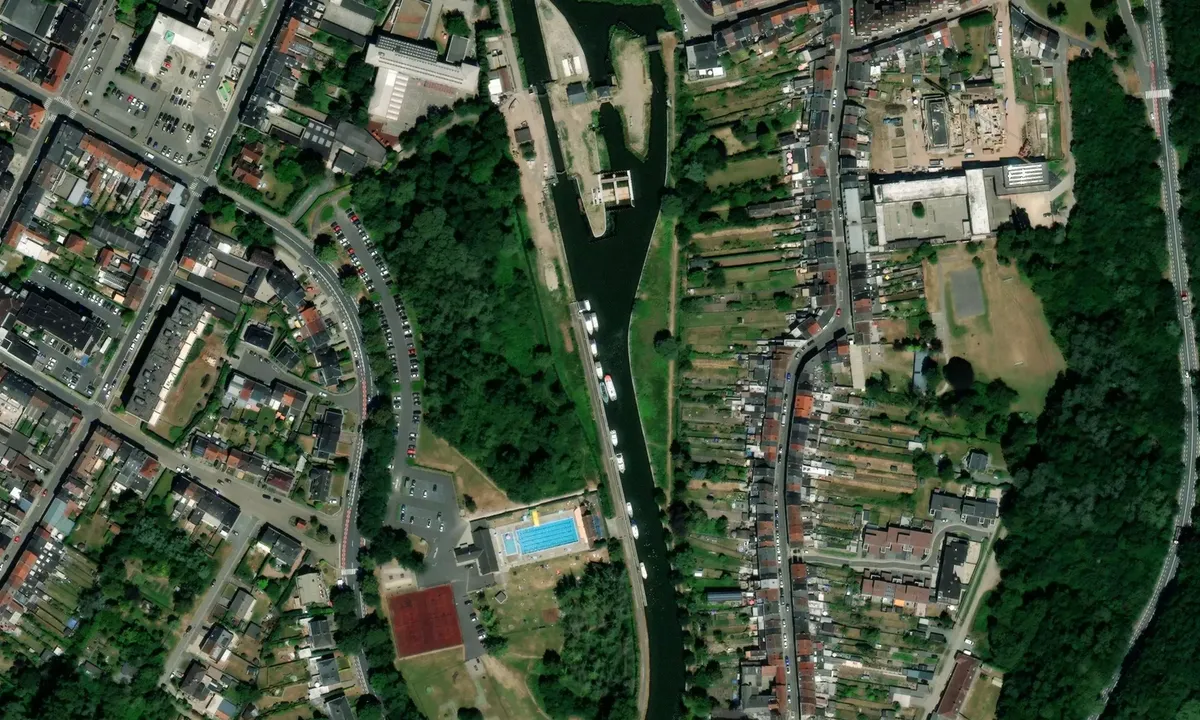 Satelite image of Geraardsbergen