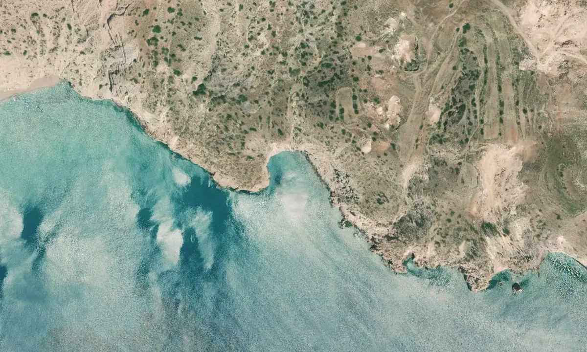 Flyfoto av Gerakas hot spring