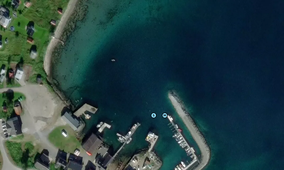 Satelite image of Gibostad Båtforening