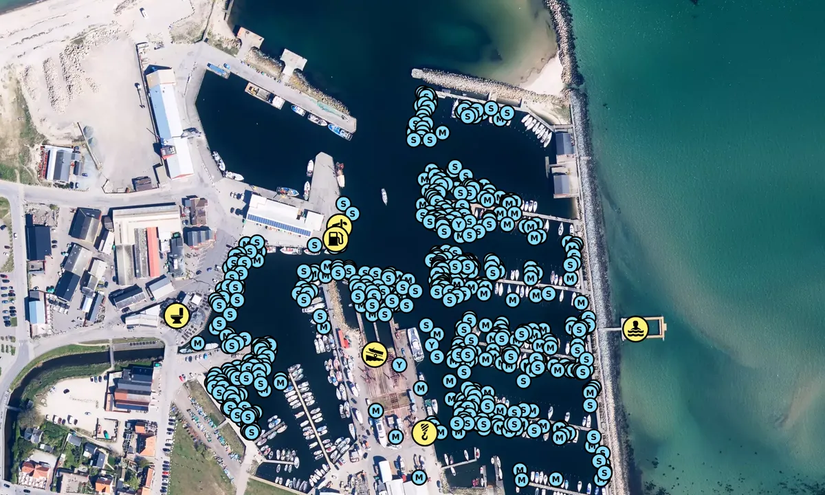 Satelite image of Gilleleje Havn