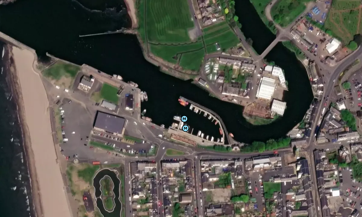Satelite image of Girvan Harbour