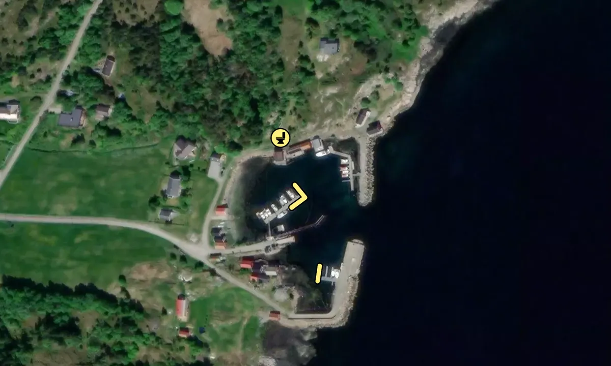 Satelite image of Gjerdinga båtforening