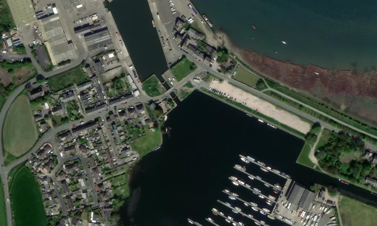 Satelite image of Glasson Basin Marina - Glasson Dock