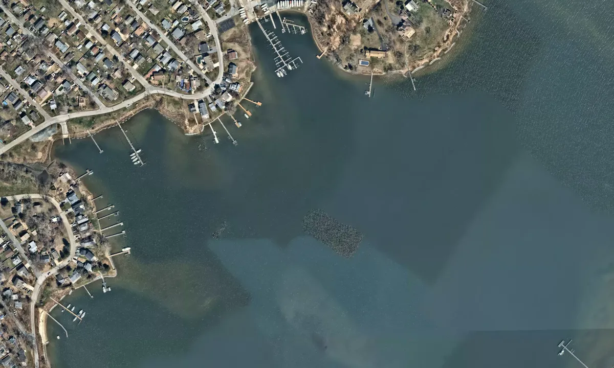 Flyfoto av Glebe Bay