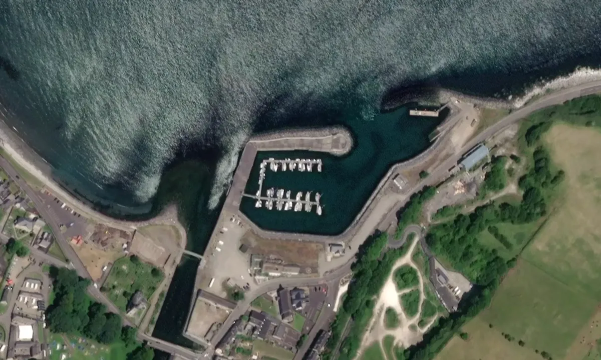 Flyfoto av Glenarm Marina