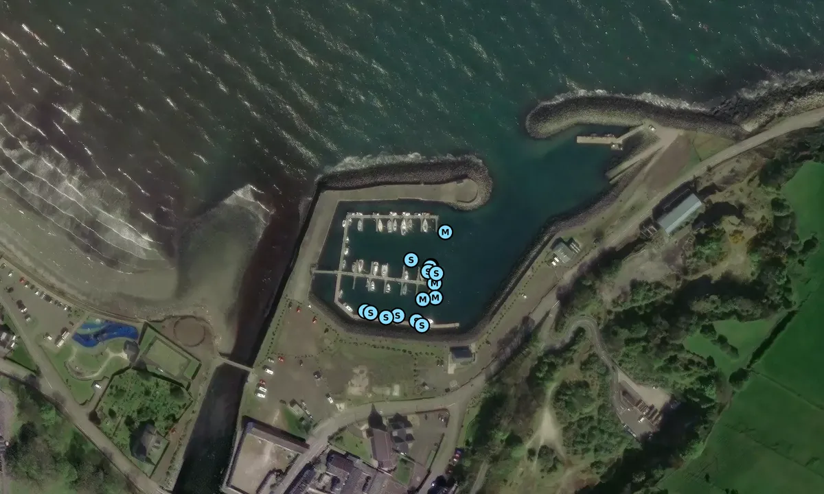 Satelite image of Glenarm Marina
