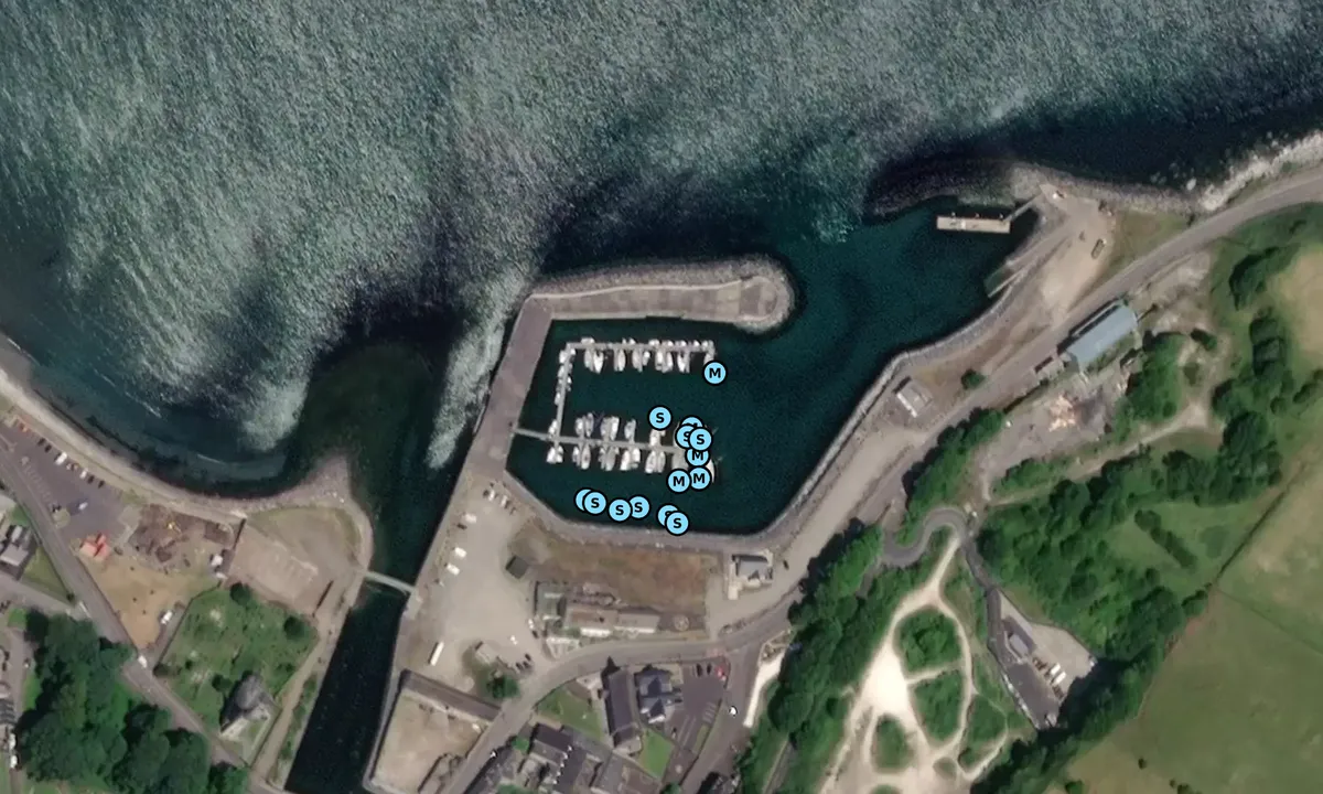 Satelite image of Glenarm Marina