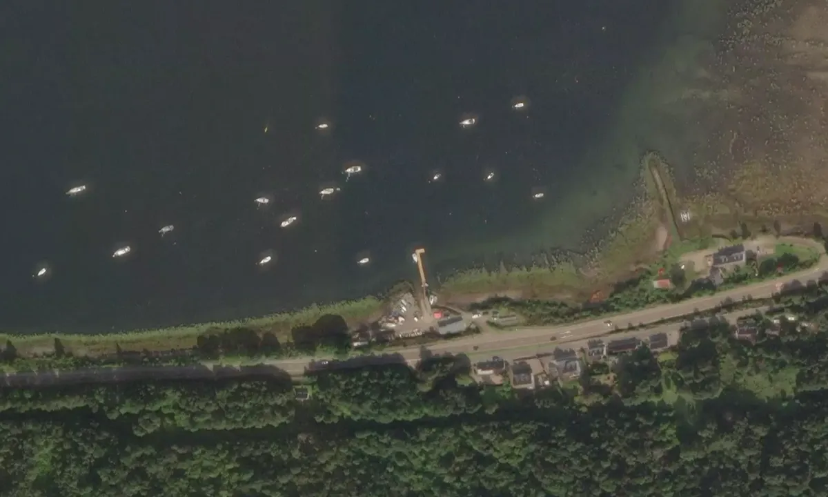 Satelite image of Glencoe Boat Club
