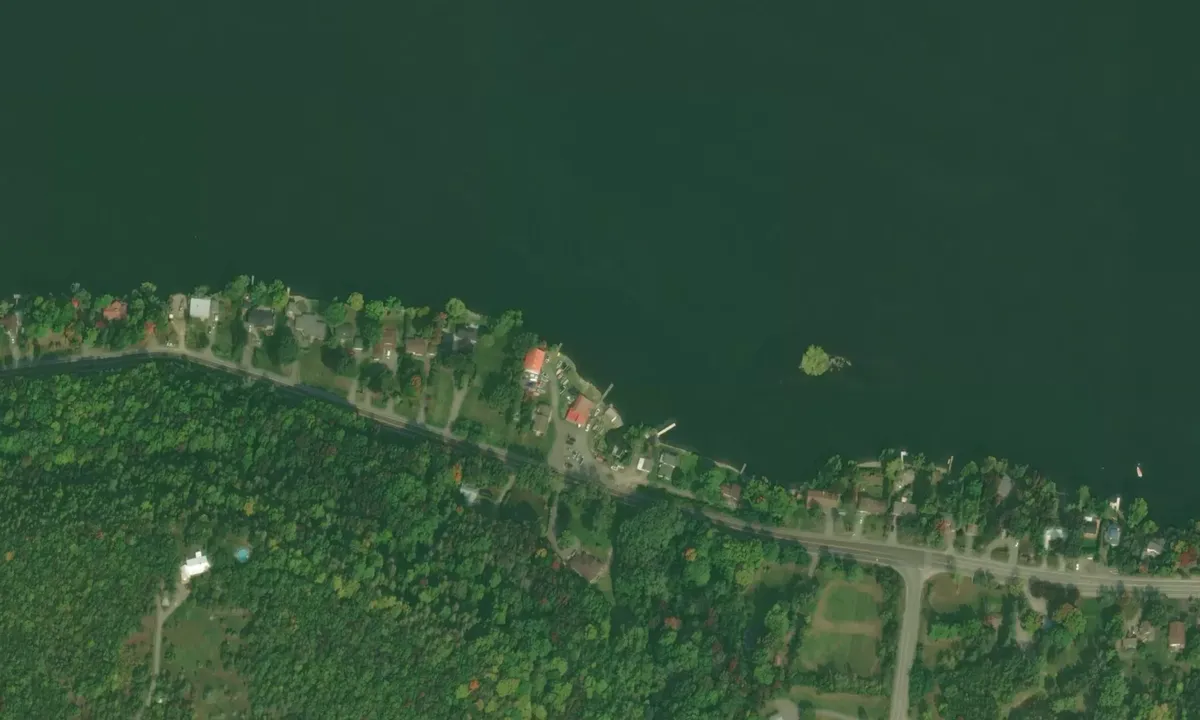 Flyfoto av Glenora Marina