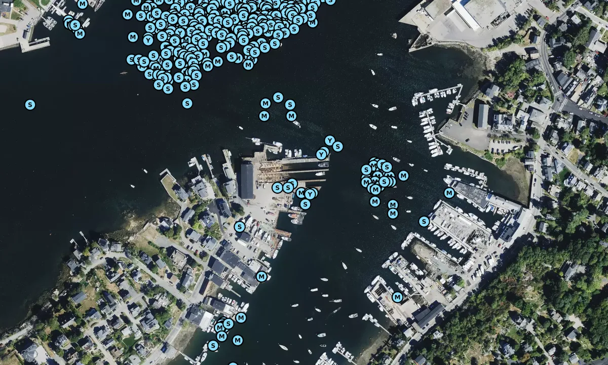 Satelite image of Gloucester Marine Railways