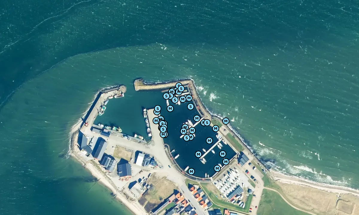 Satelite image of Glyngøre Havn