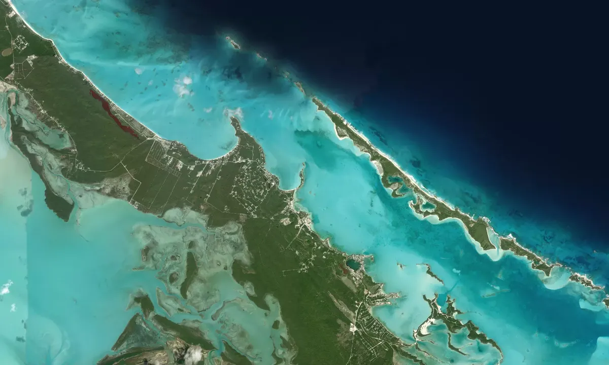 Flyfoto av Goat Cay South