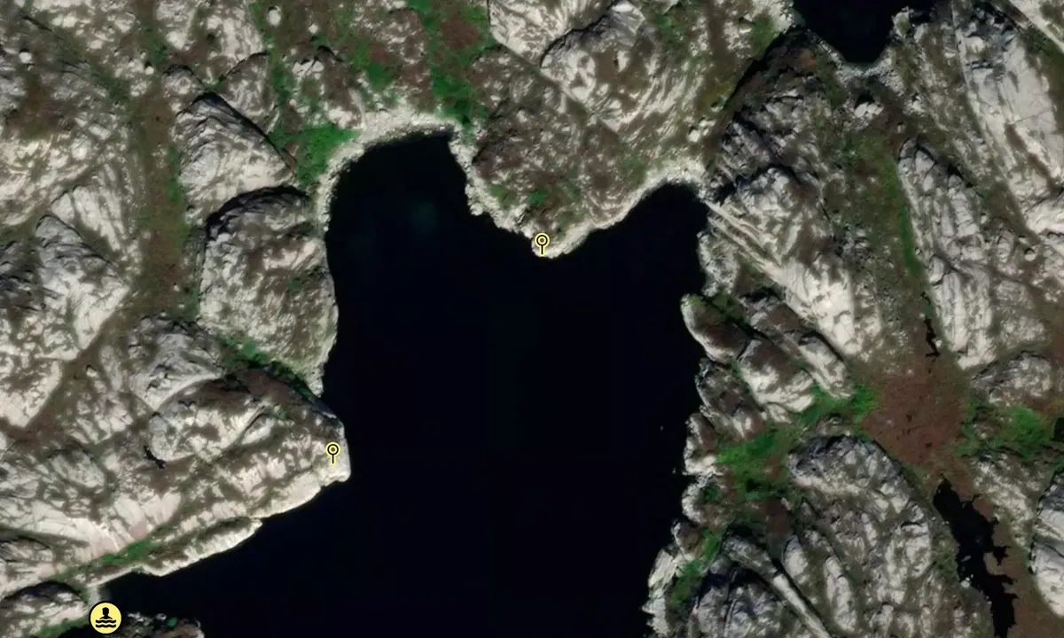 Satelite image of Goddehamn - Rolvsnes