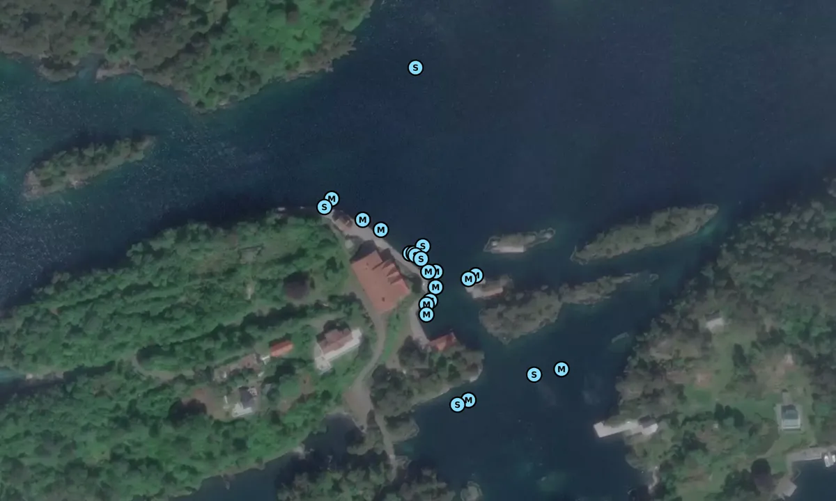 Satelite image of Godøysund Fjordhotell