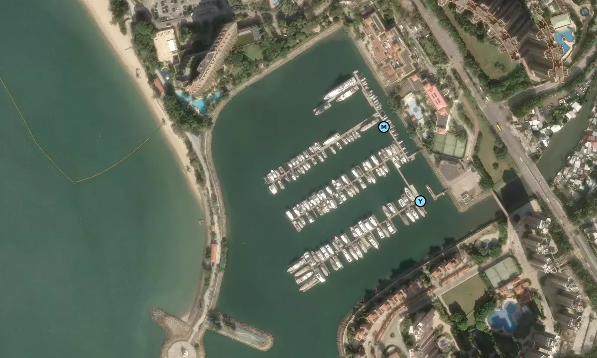 Satelite image of Gold Coast Yacht and Country Club
