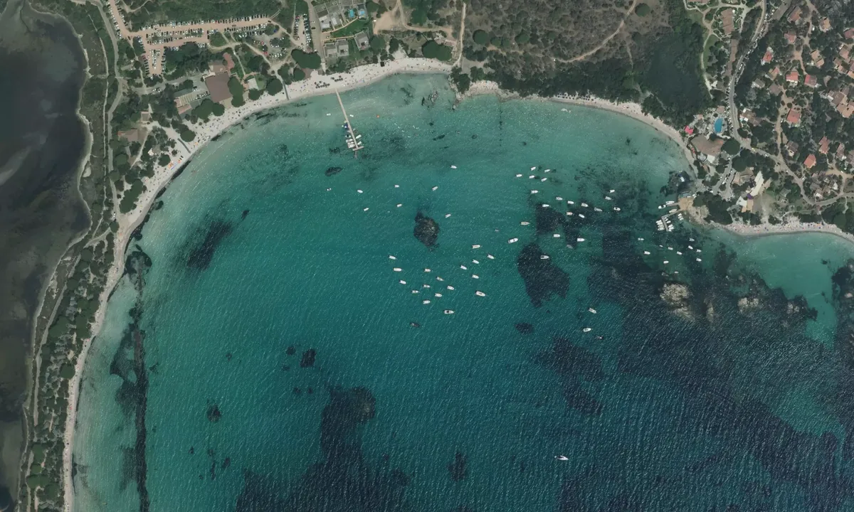 Flyfoto av Golfe de Santa Giulia (North)