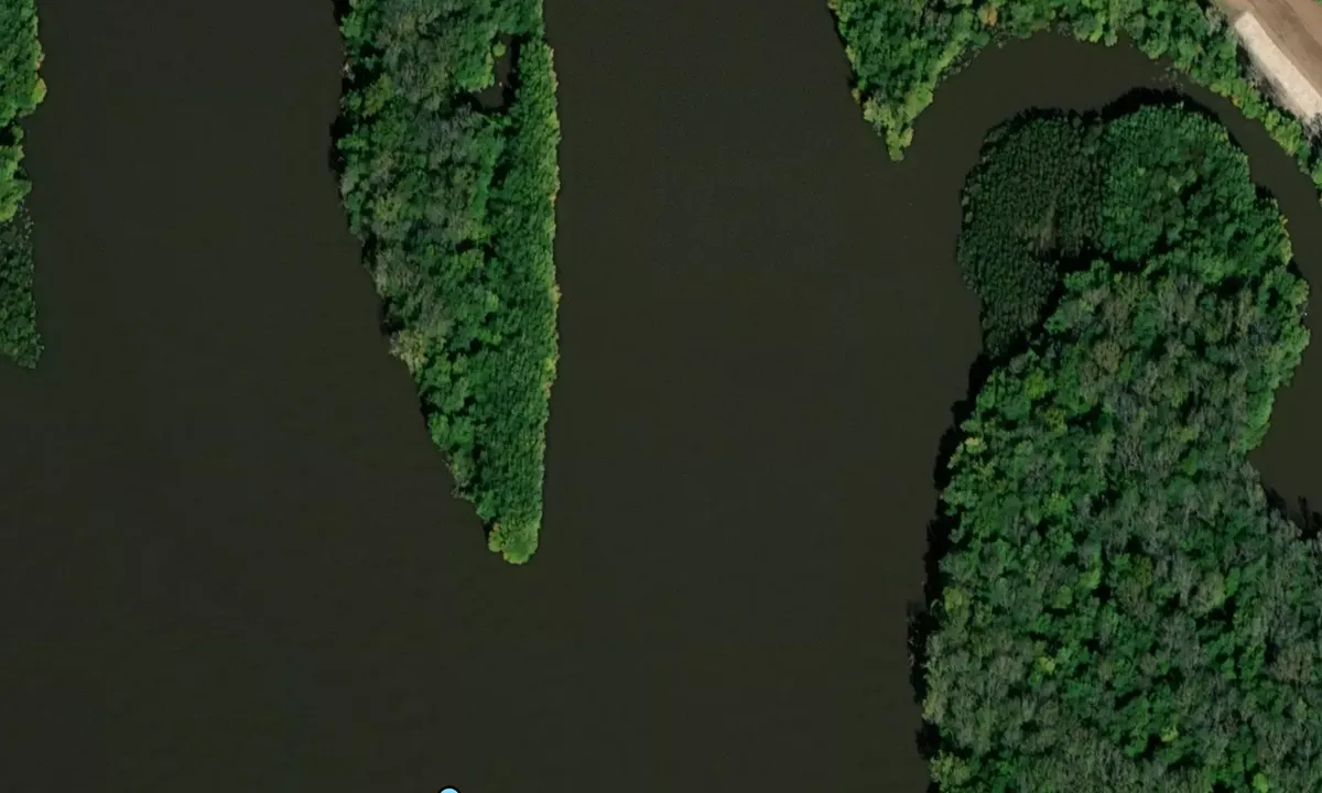 Satelite image of Goose Island Chute