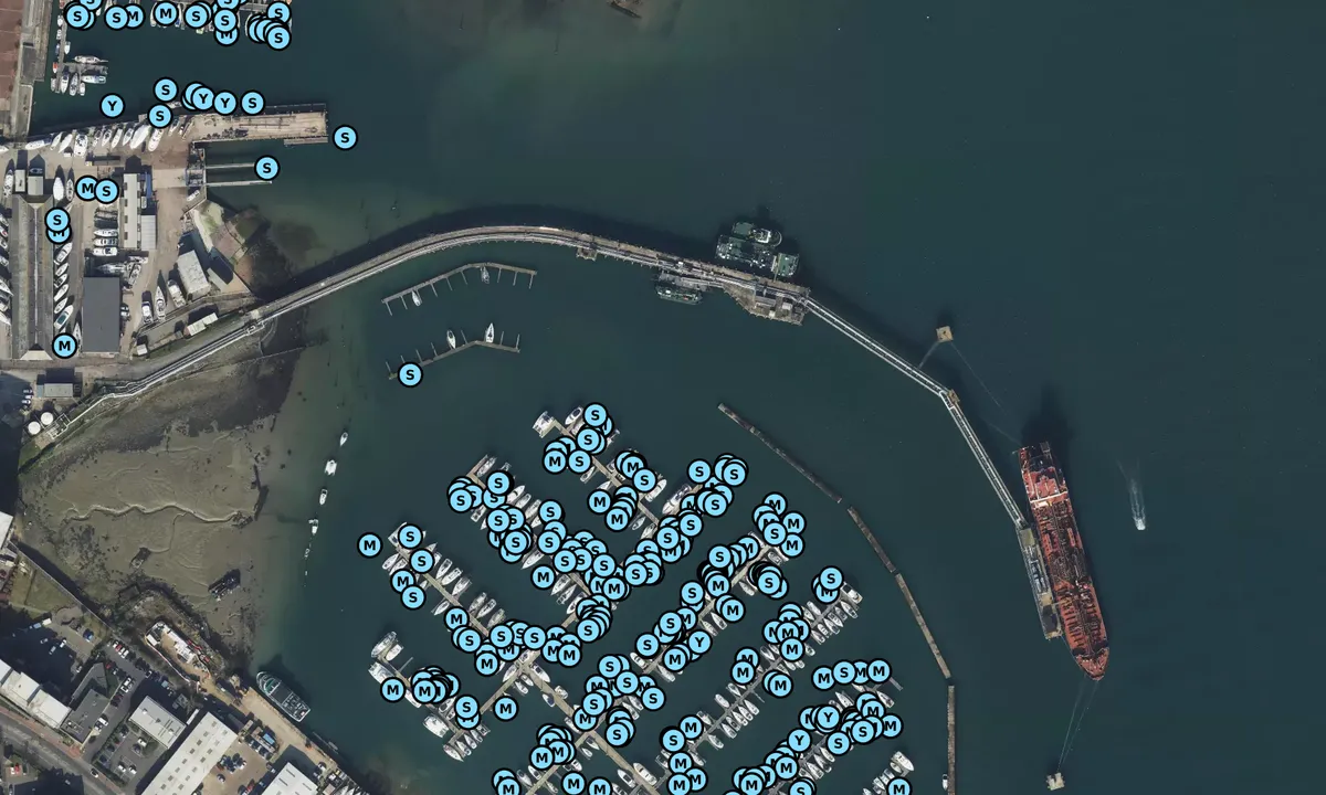 Satelite image of Gosport Marina - Hampshire