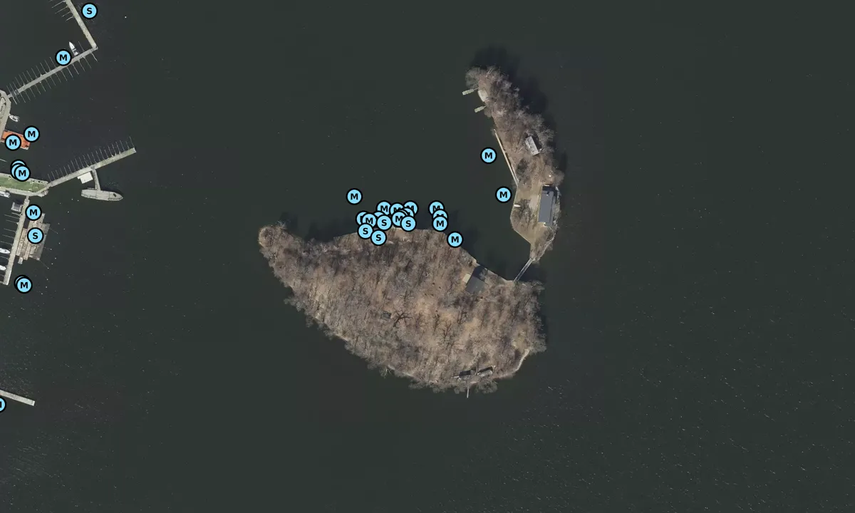 Satelite image of Göta Segelsällskaps klubbholmar - Jungfruholmarna