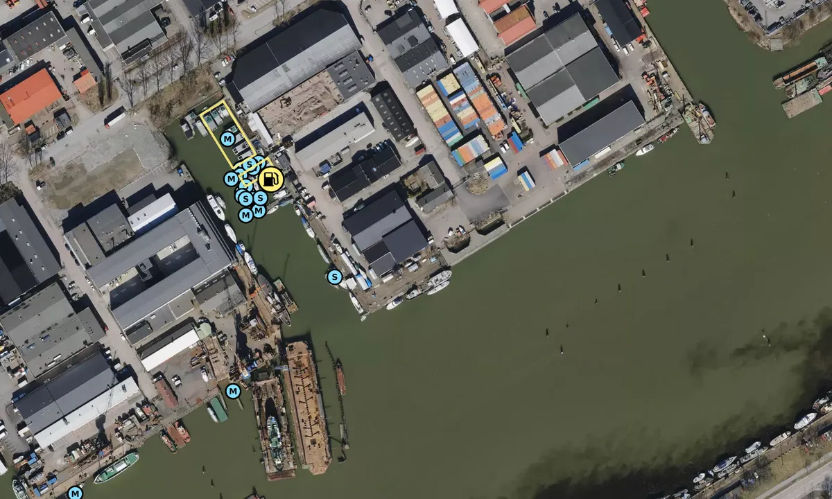 Satelite image of Göteborg City Marina